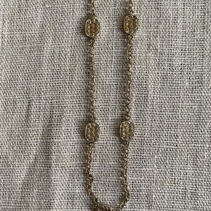 Anna Beck Long Station Necklace in Yellow gold